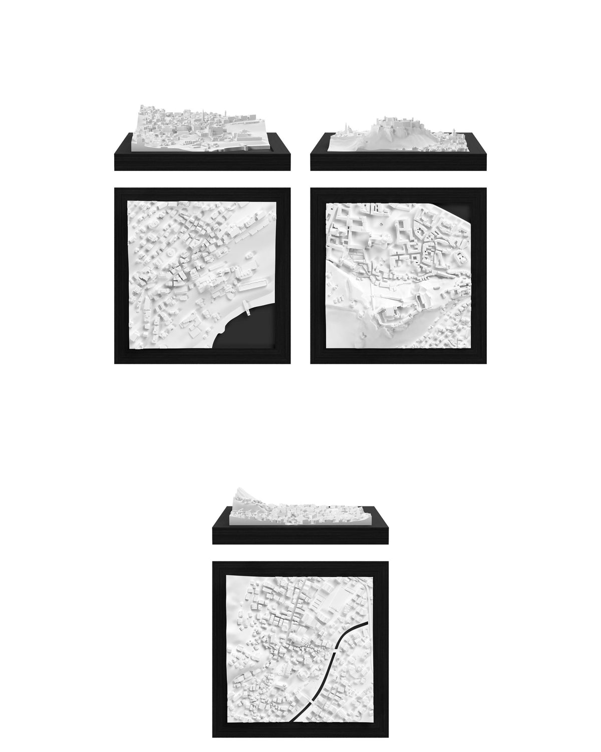 Alpine Set: St. Moritz, Salzburg, Zermatt CUBE 3D city models - CITYFRAMES