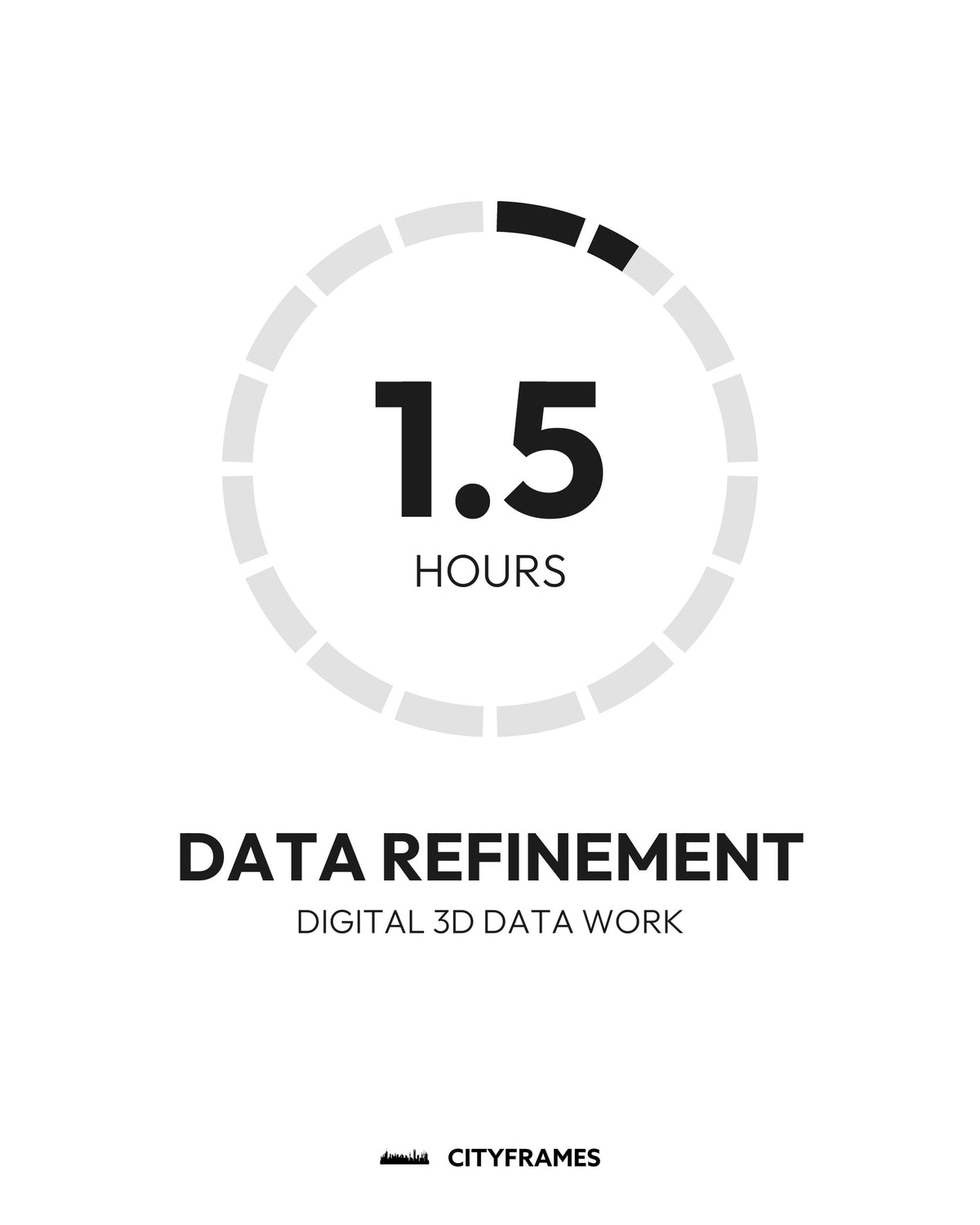 Digital 3D Data Work: data refinement, 1.5 hours - CITYFRAMES